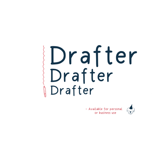 Drafter Penne Hand-made Font - Suhasini Penna